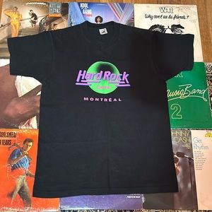 Hard Rock Cafe Montreal neon t shirt